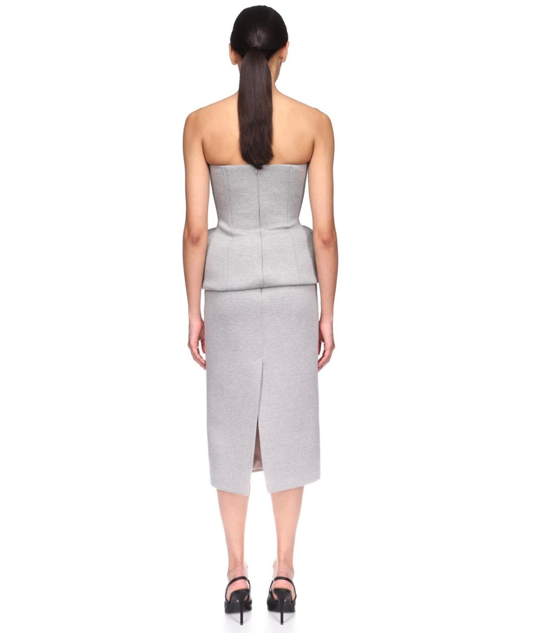 DAVID KOMA Серый хлопковый корсет, фото 5