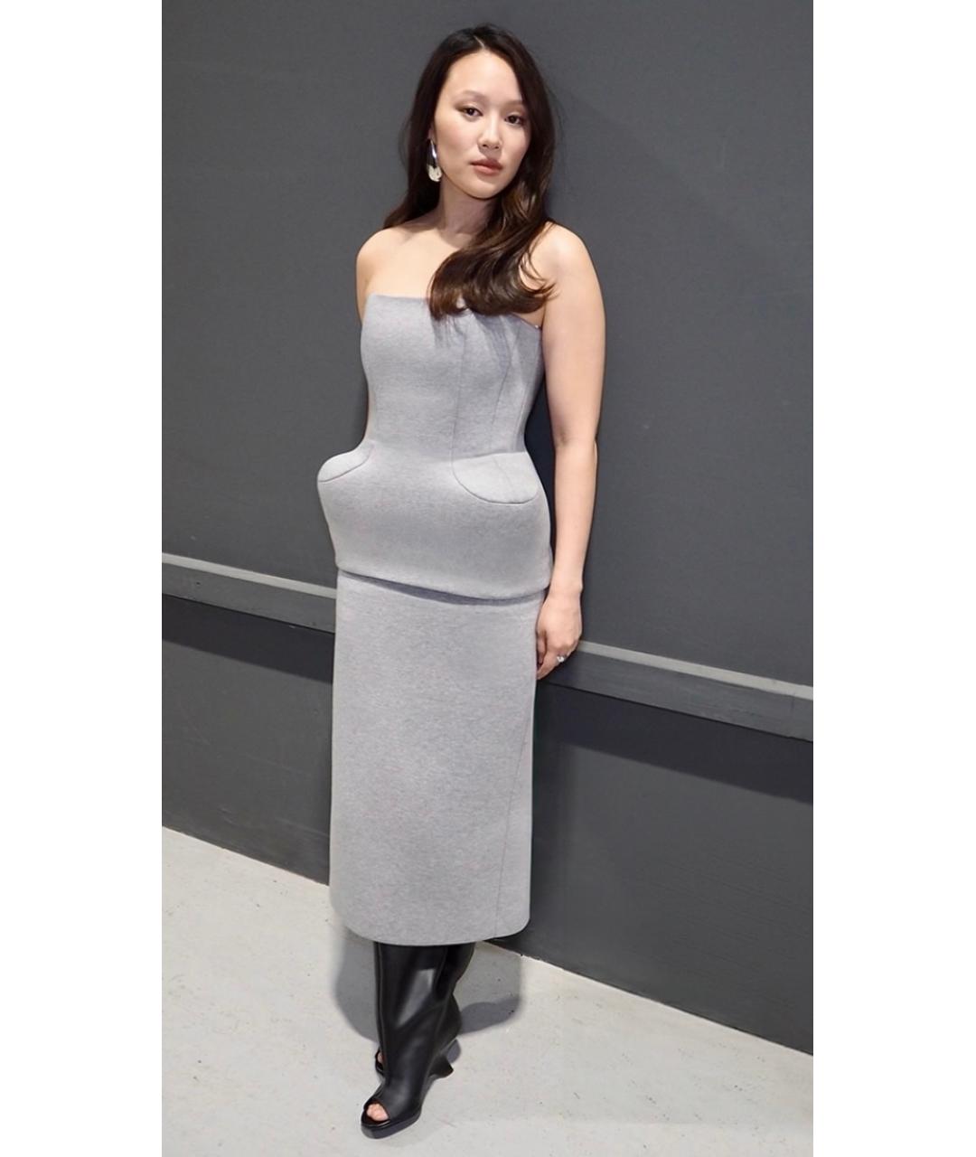 DAVID KOMA Серый хлопковый корсет, фото 6