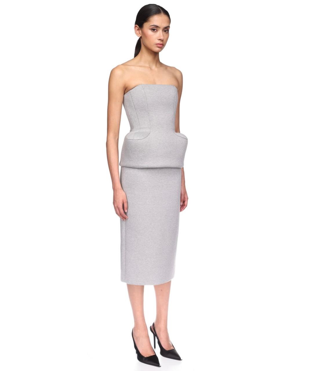 DAVID KOMA Серый хлопковый корсет, фото 4