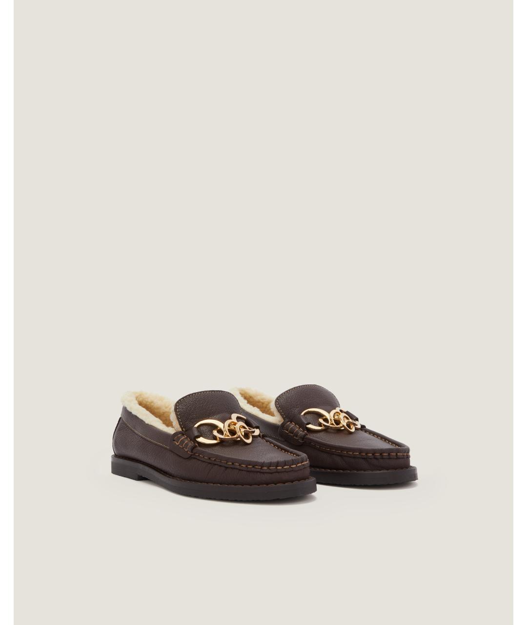 Odissì Коричневые кожаные лоферы, фото 2