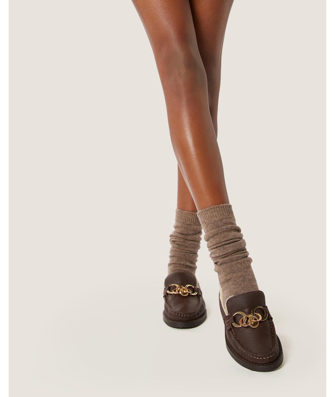 Odissì Коричневые кожаные лоферы, фото 5