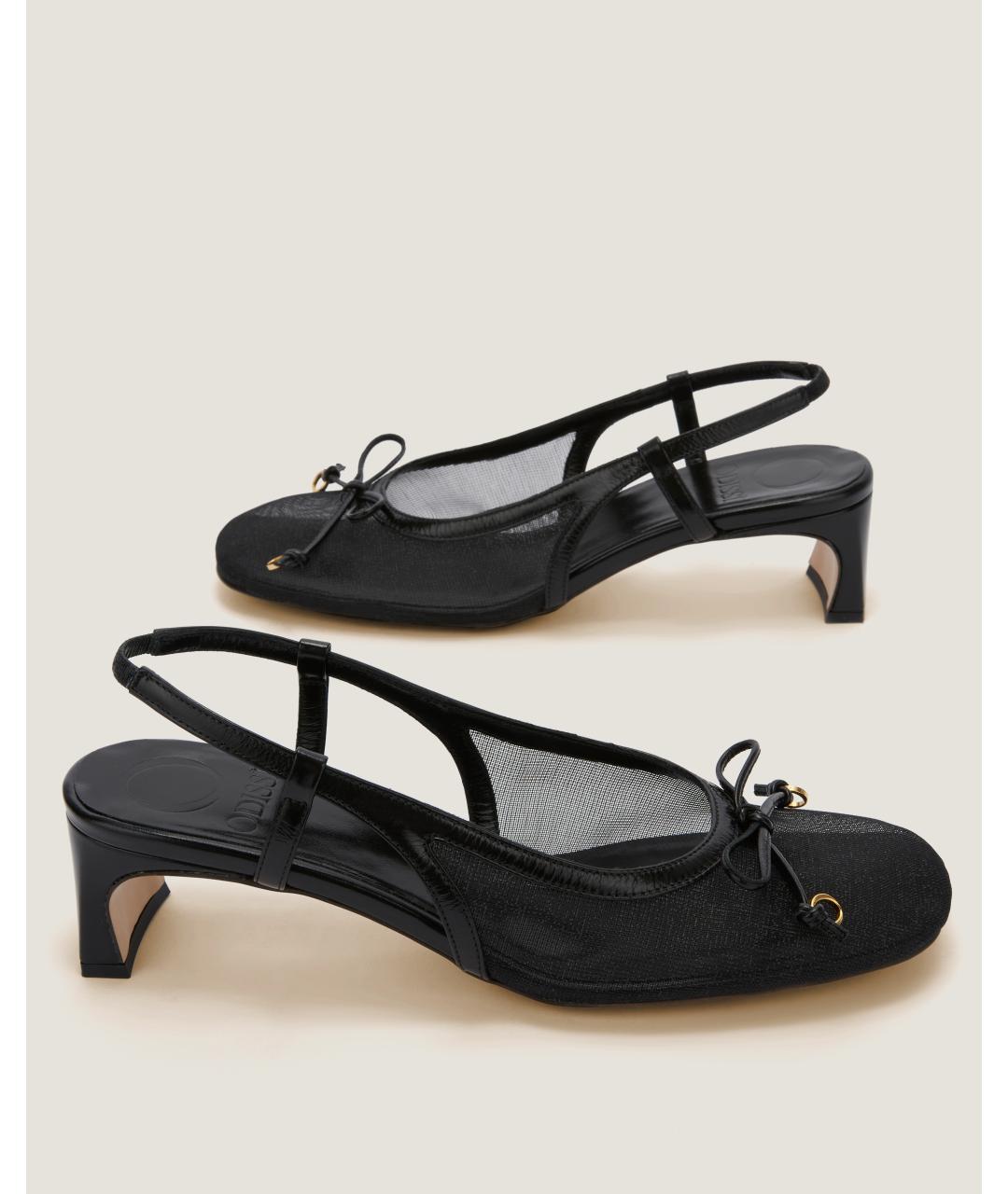 Odissì Черные текстильные туфли, фото 3