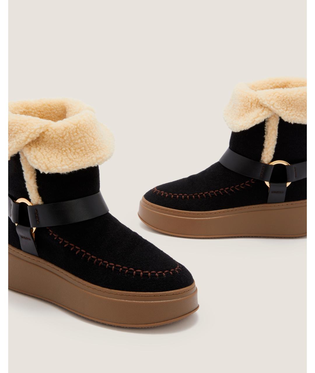 Odissì Черные кожаные ботинки, фото 3