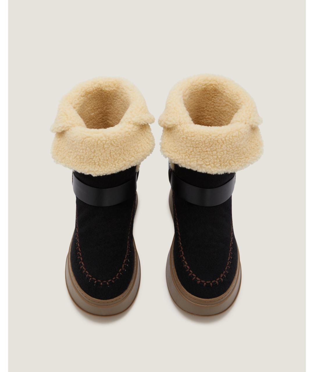 Odissì Черные кожаные ботинки, фото 4