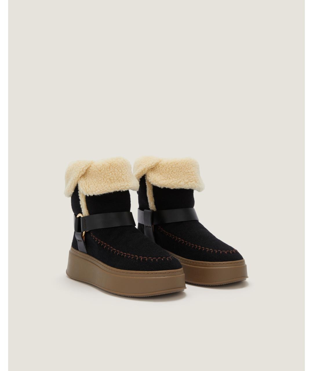 Odissì Черные кожаные ботинки, фото 2