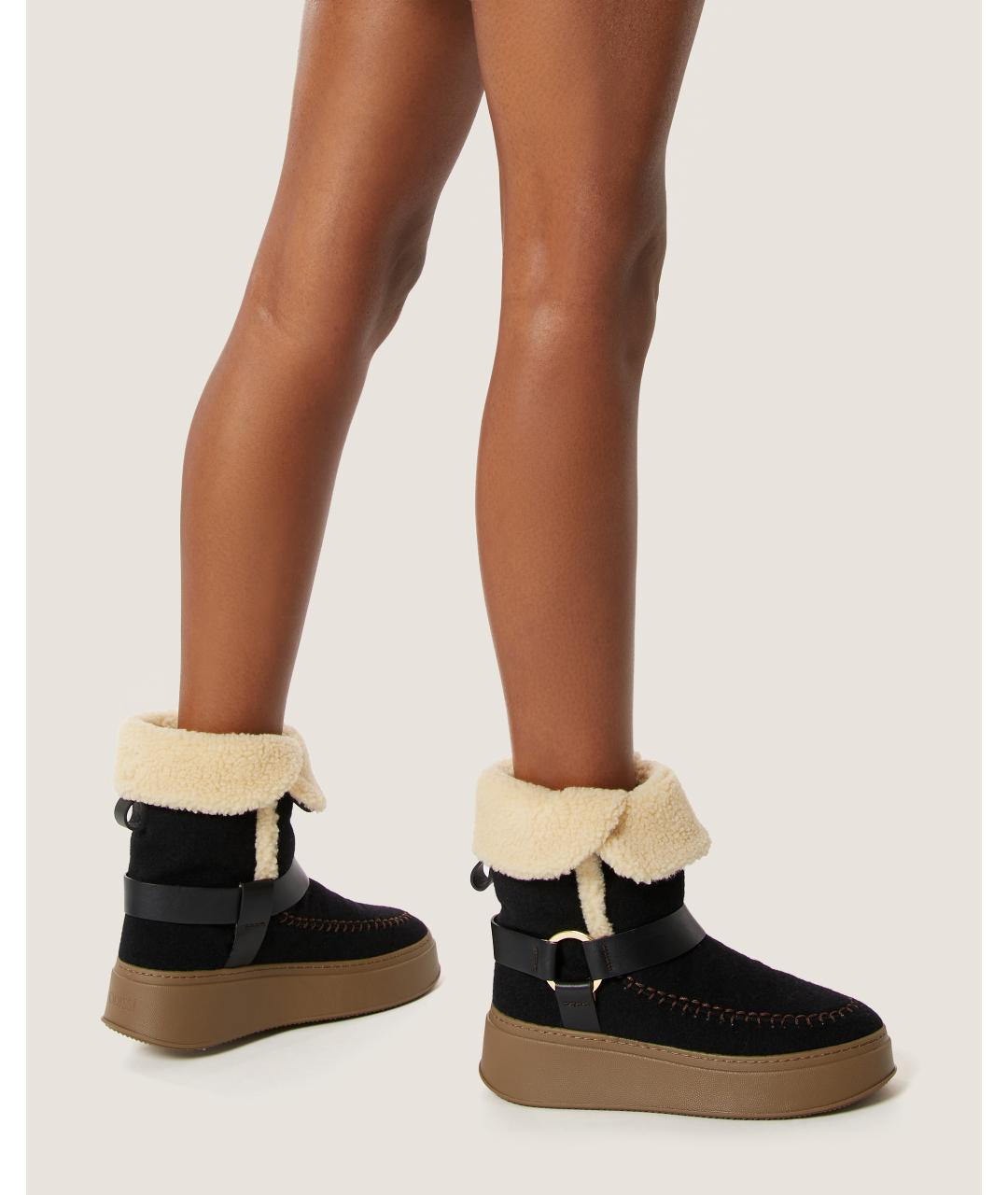 Odissì Черные кожаные ботинки, фото 5