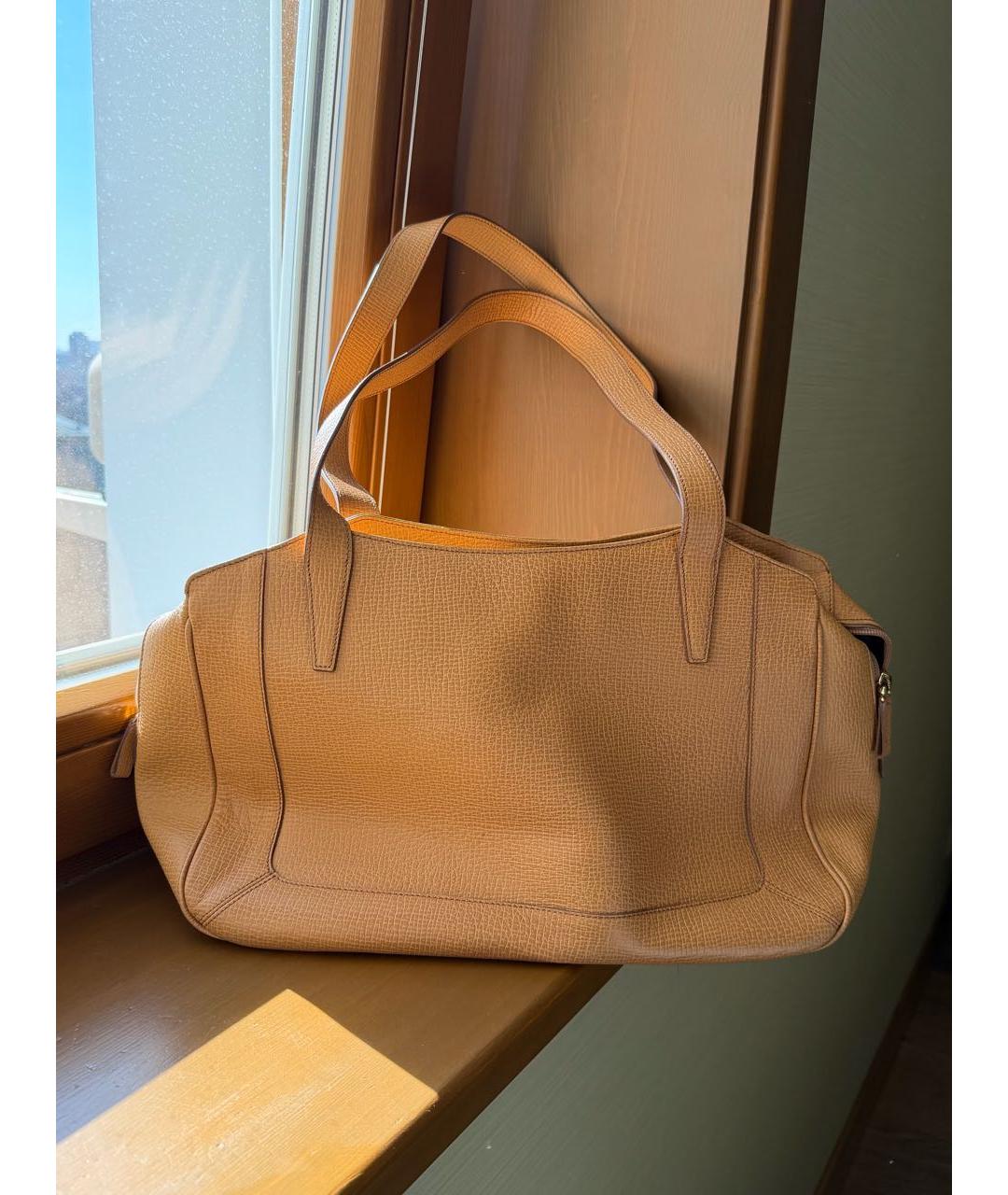 LOEWE Коричневая кожаная сумка через плечо, фото 2