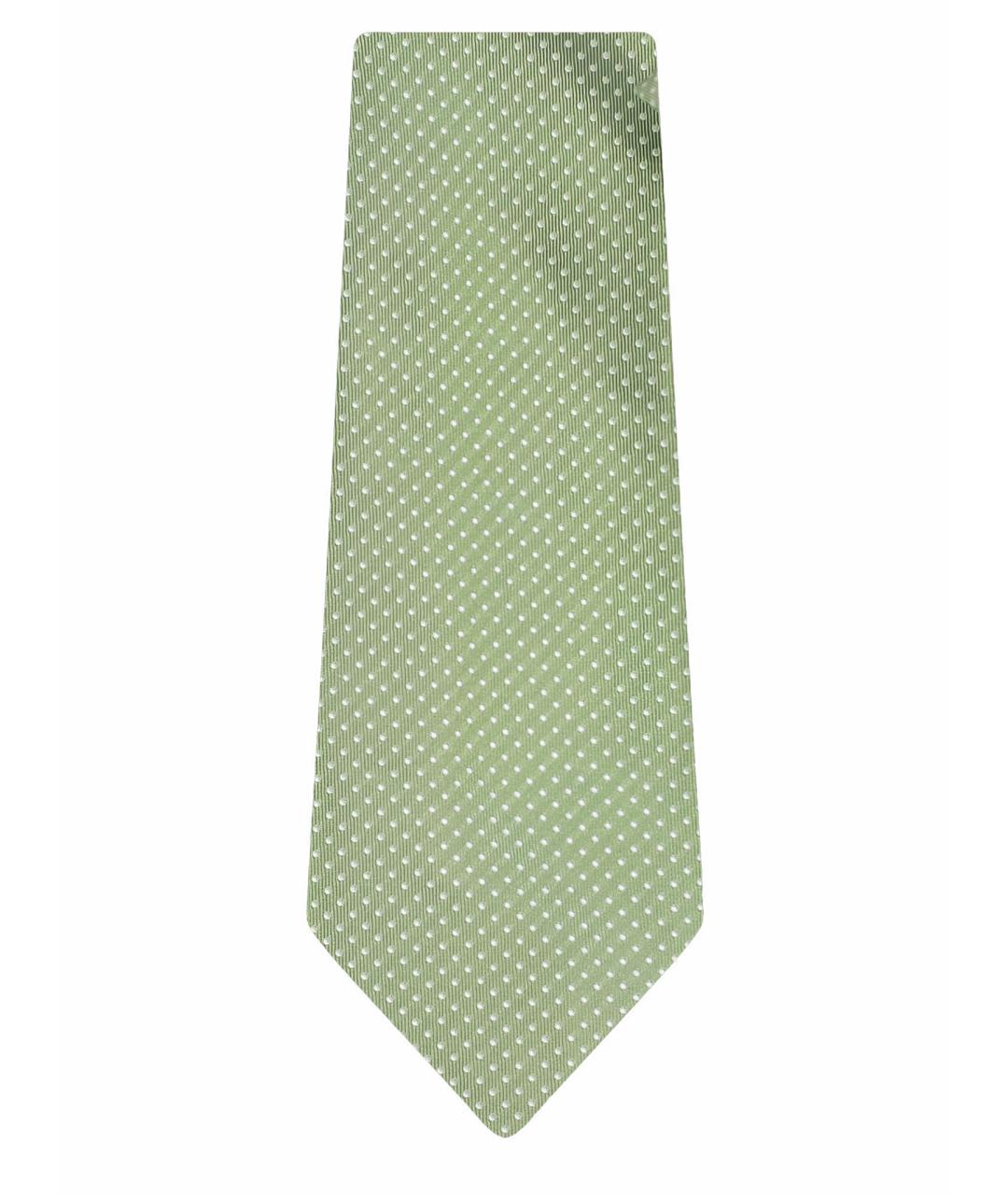 LARDINI Салатовый шелковый галстук, фото 6