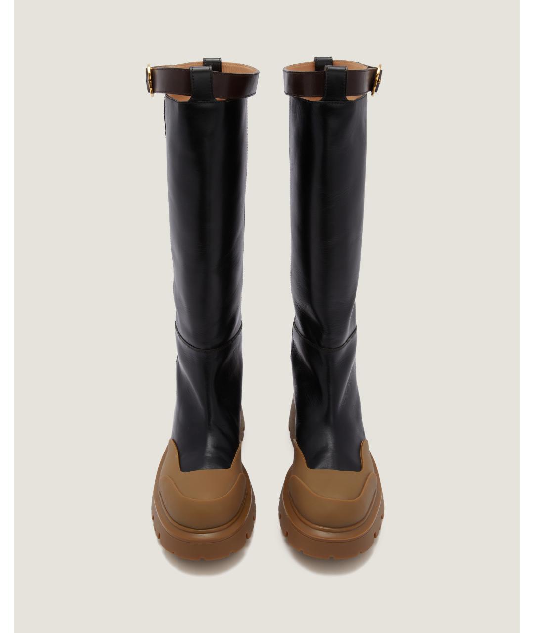 Odissì Черные кожаные сапоги, фото 4