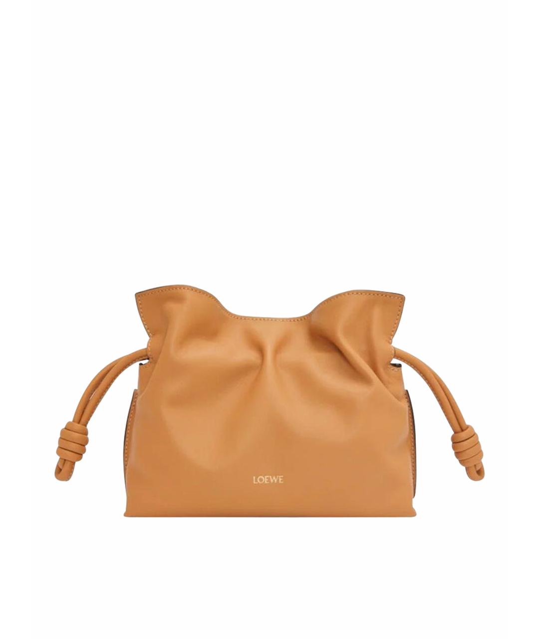 LOEWE Оранжевая кожаная сумка через плечо, фото 1