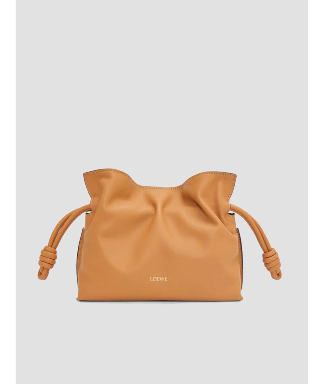 LOEWE Оранжевая кожаная сумка через плечо, фото 5