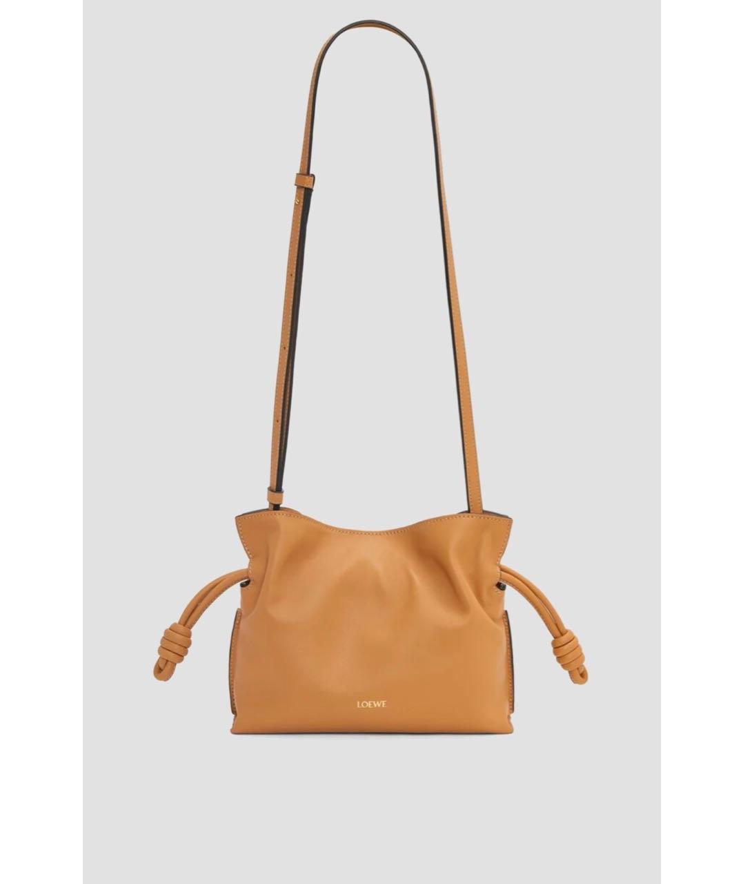 LOEWE Оранжевая кожаная сумка через плечо, фото 3