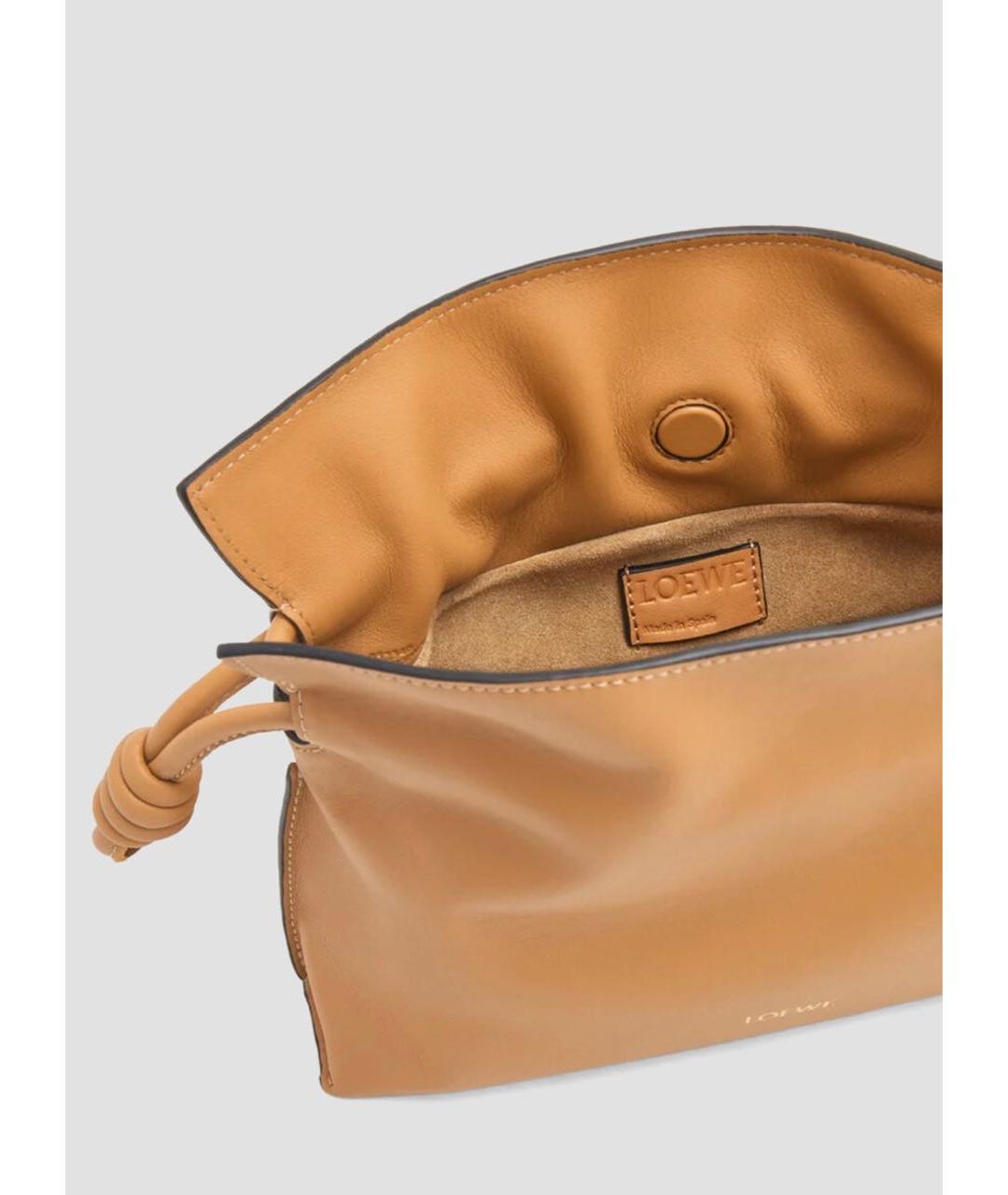 LOEWE Оранжевая кожаная сумка через плечо, фото 4