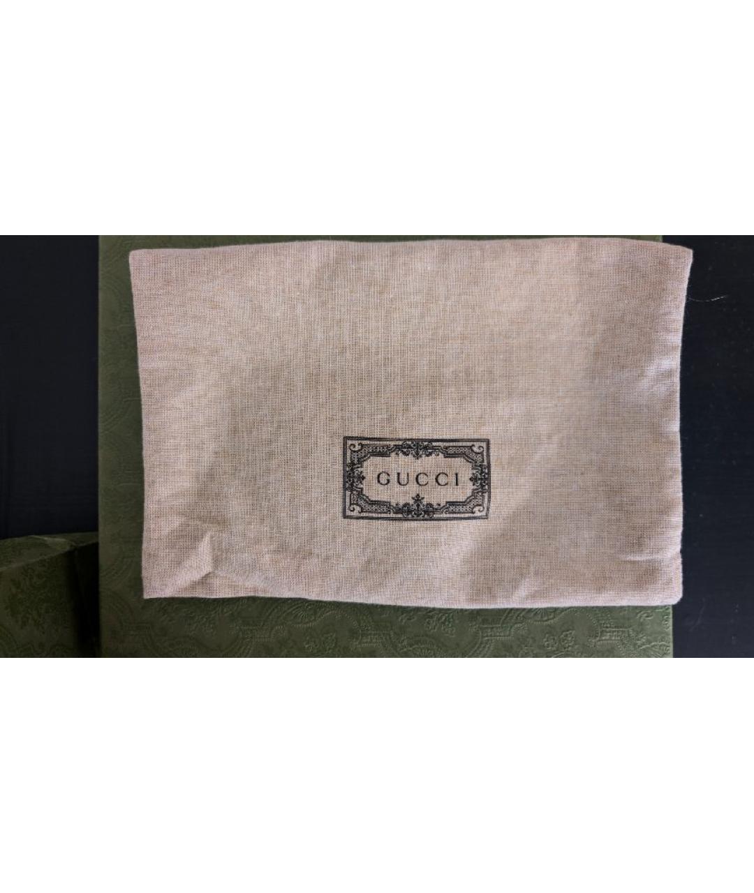 GUCCI Коричневая тканевая сумка через плечо, фото 5