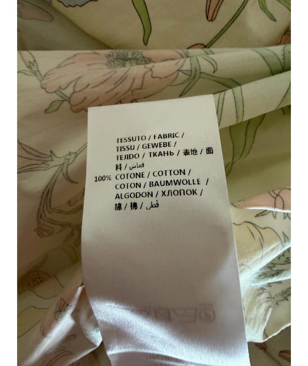 GUCCI Мульти хлопковое повседневное платье, фото 4