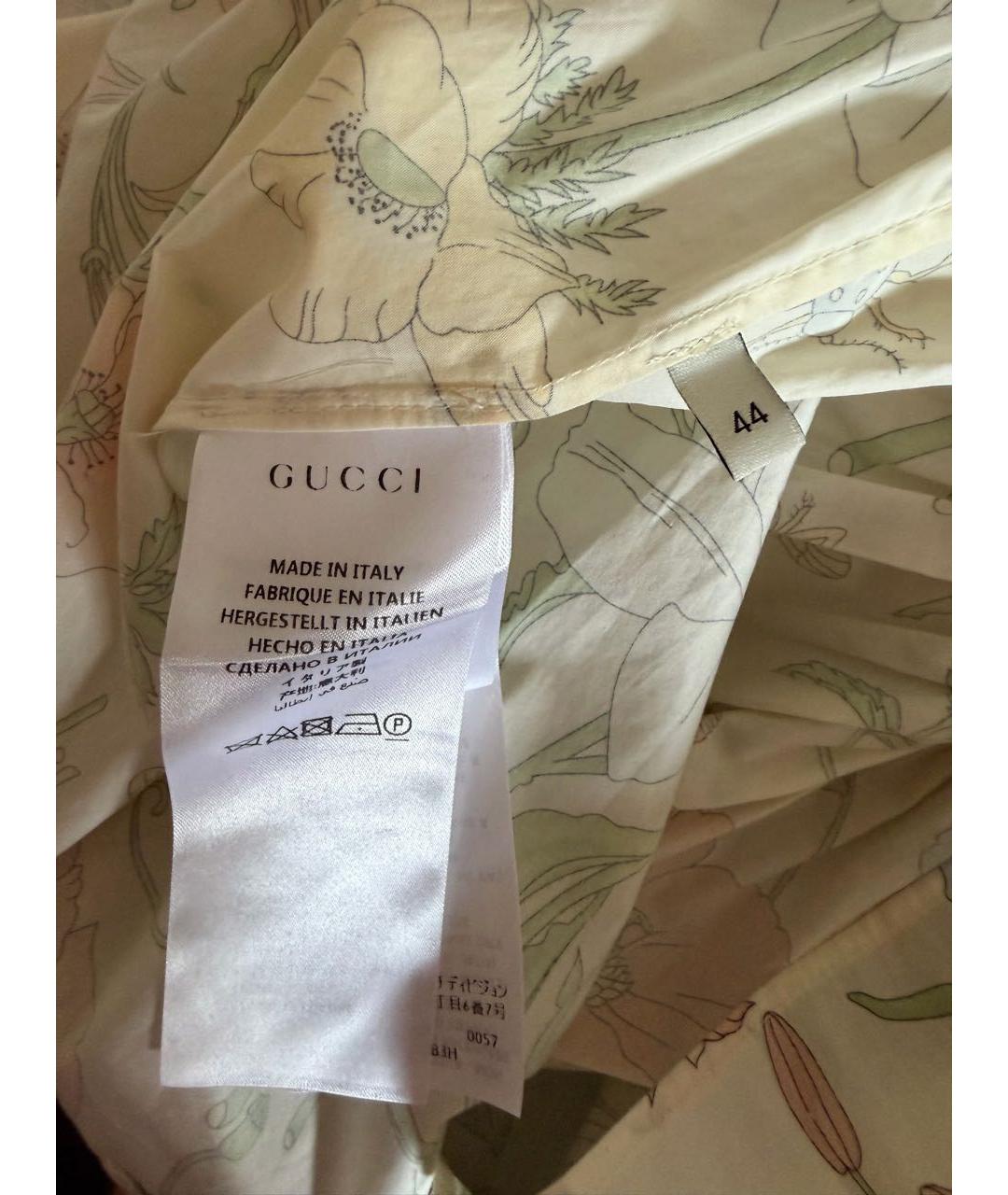 GUCCI Мульти хлопковое повседневное платье, фото 3