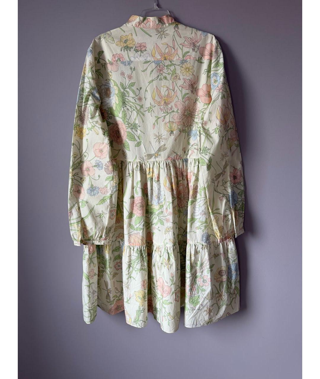 GUCCI Мульти хлопковое повседневное платье, фото 2