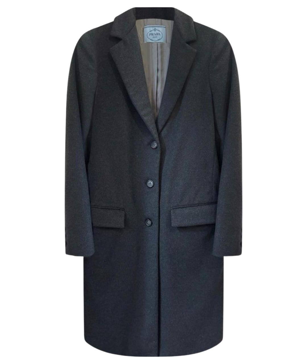 PRADA Антрацитовое кашемировое пальто, фото 10