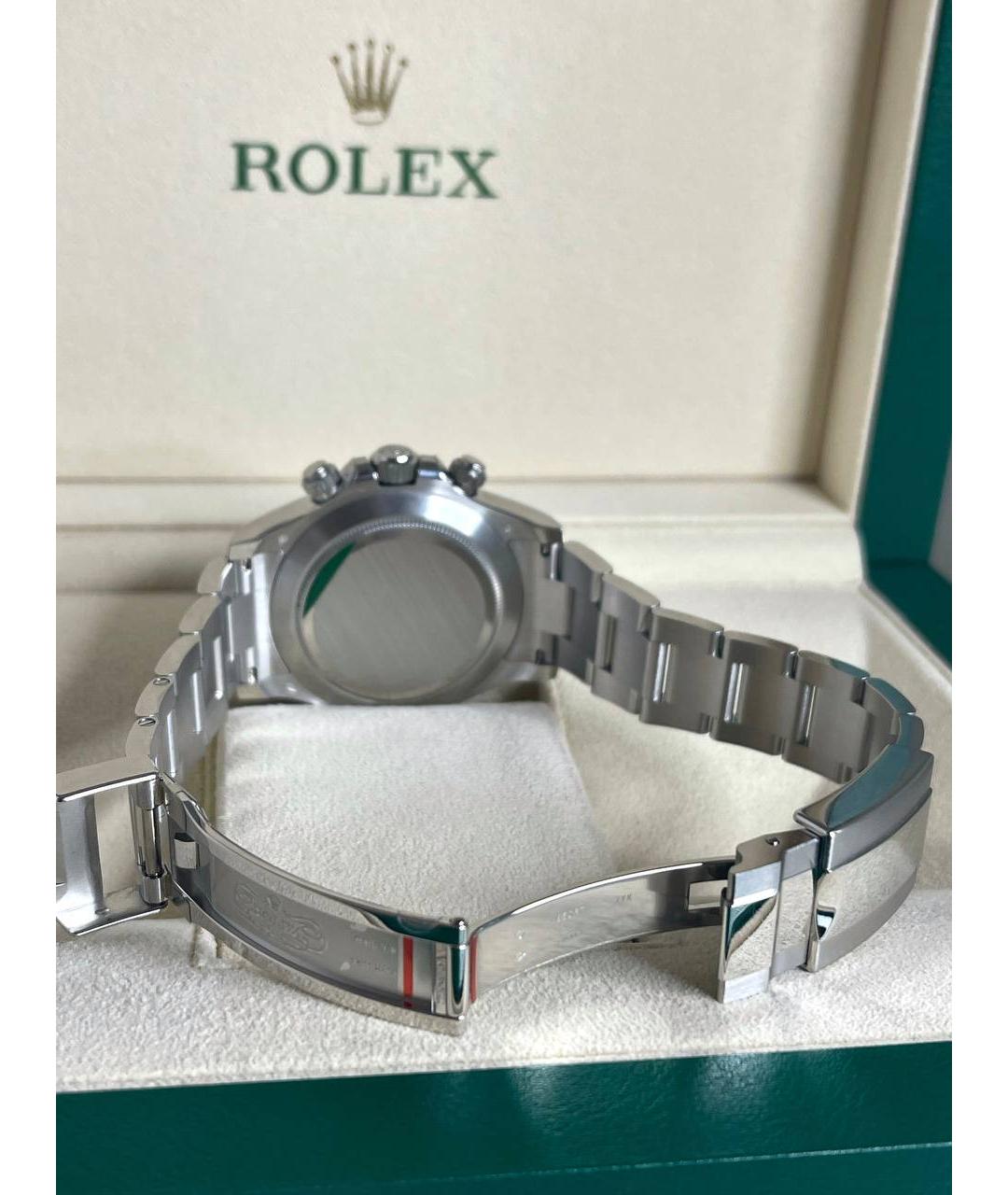 ROLEX Голубые платиновые часы, фото 4