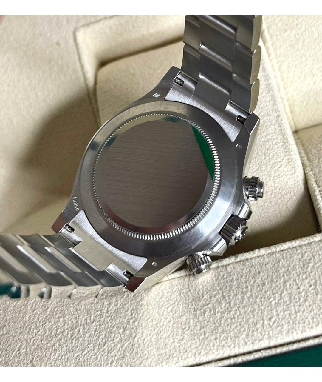 ROLEX Голубые платиновые часы, фото 5