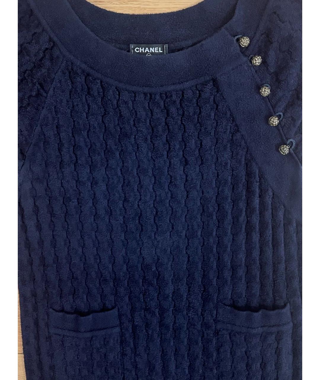 CHANEL Темно-синее платье, фото 4