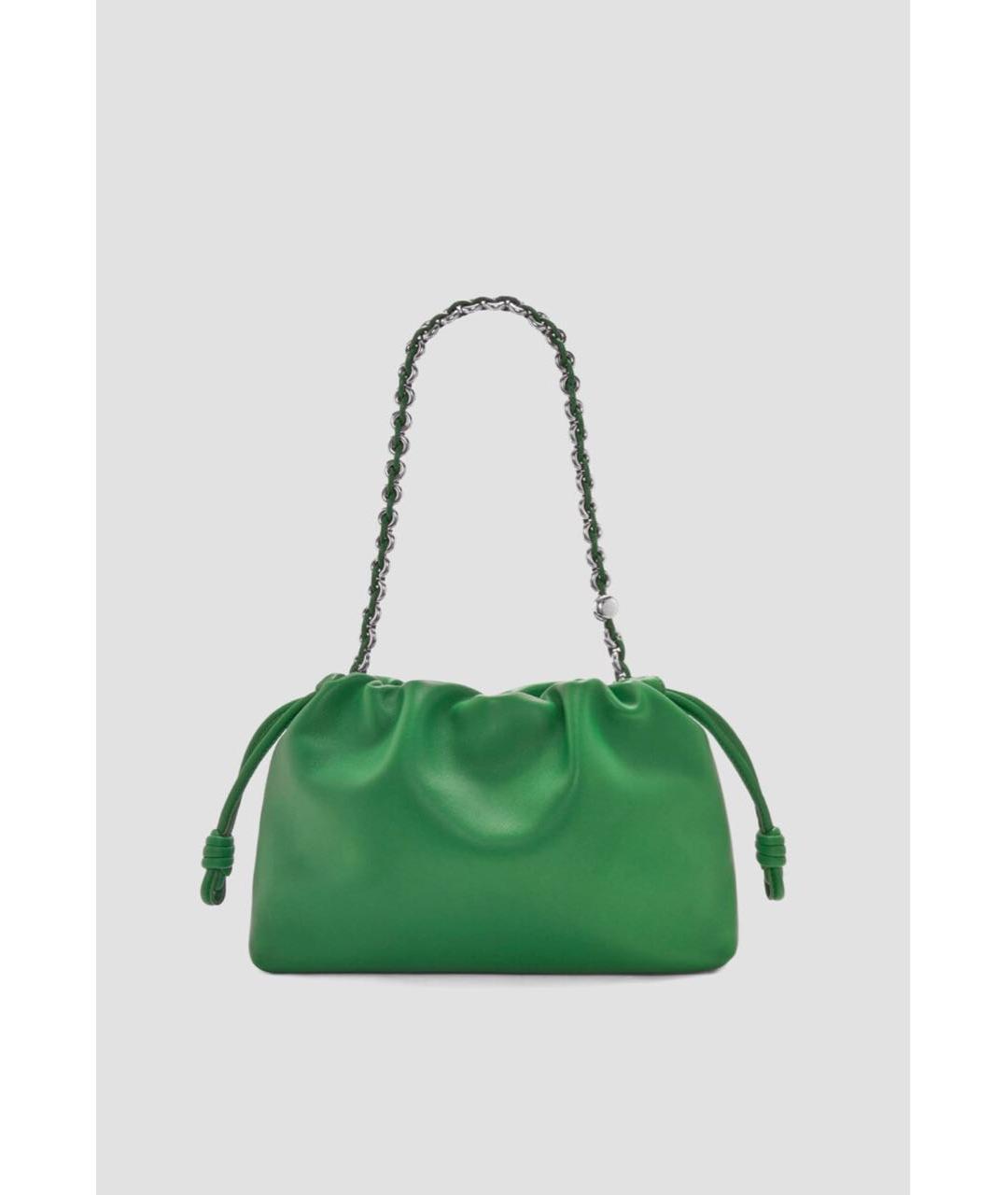 LOEWE Зеленая кожаная сумка через плечо, фото 3
