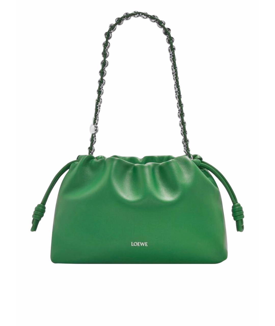 LOEWE Зеленая кожаная сумка через плечо, фото 1