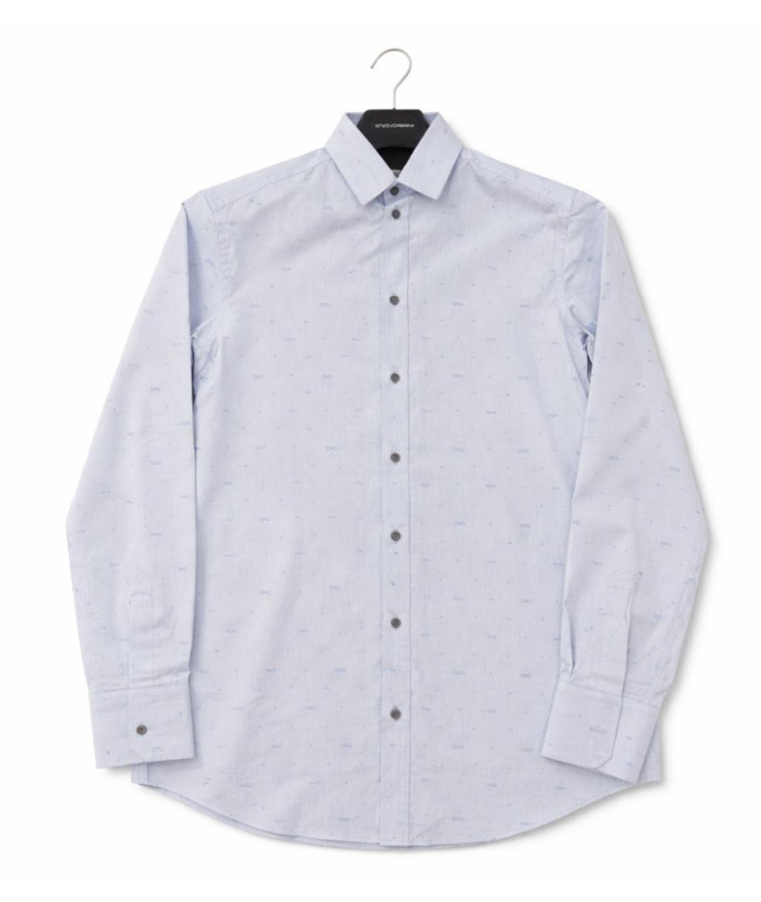 DOLCE&GABBANA Голубая кэжуал рубашка, фото 3