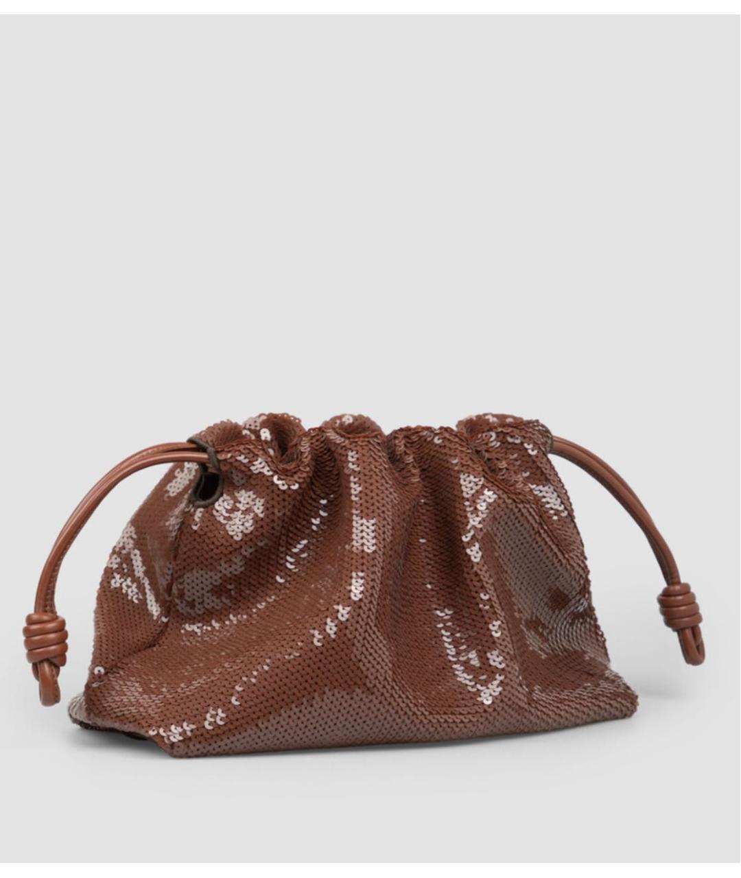 LOEWE Коричневая кожаная сумка через плечо, фото 2