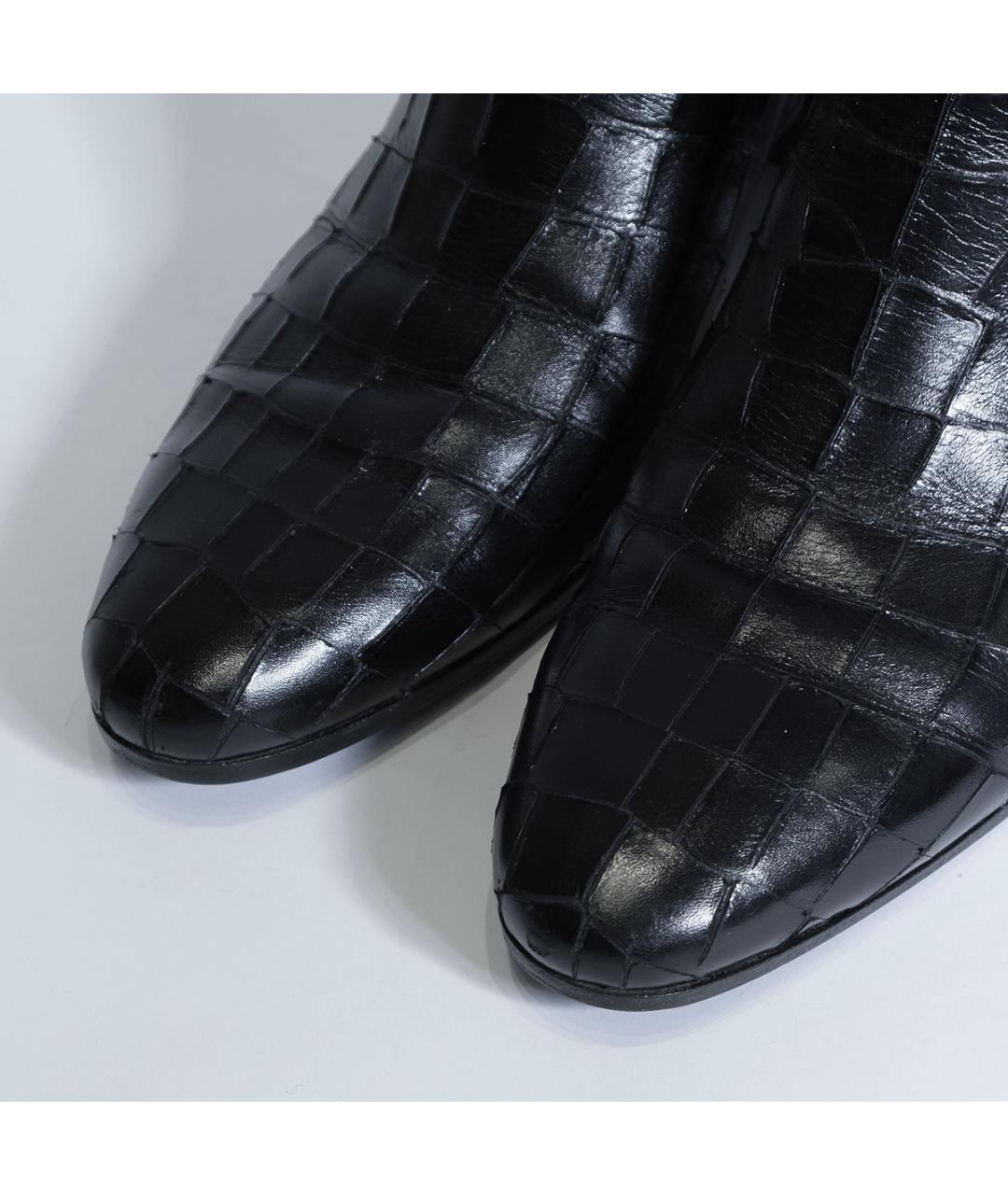 SAINT LAURENT Черные кожаные ботильоны, фото 3