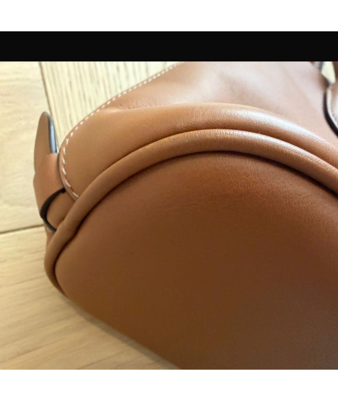 MIU MIU Коричневая кожаная сумка тоут, фото 5