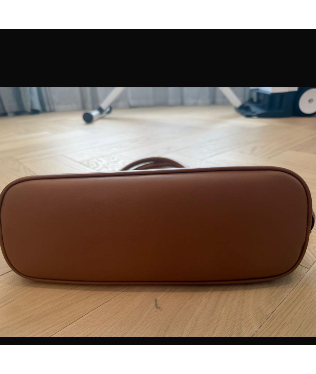 MIU MIU Коричневая кожаная сумка тоут, фото 4