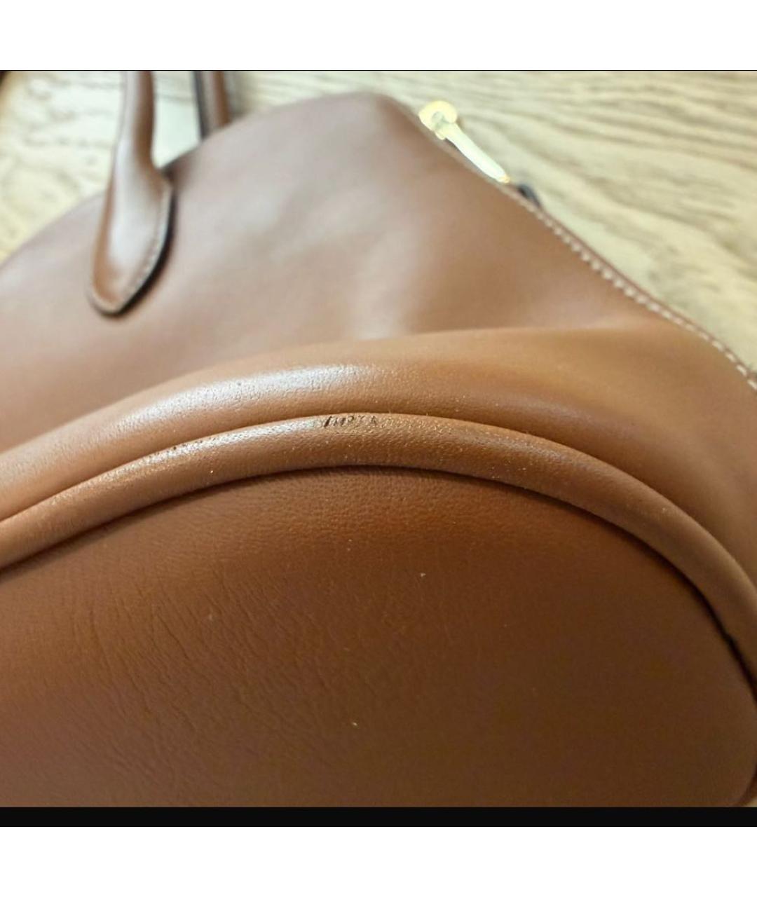 MIU MIU Коричневая кожаная сумка тоут, фото 6