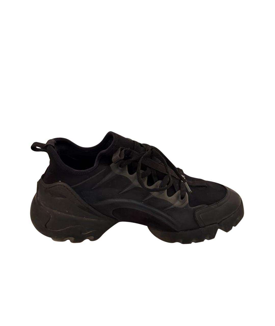 CHRISTIAN DIOR Черные нубуковые кроссовки, фото 1