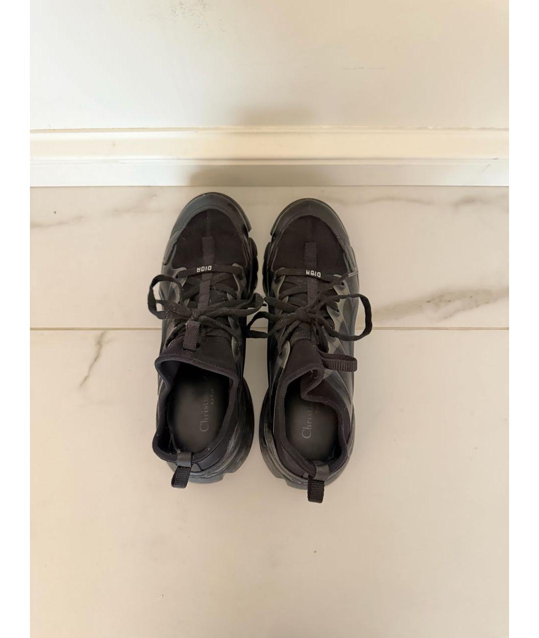 CHRISTIAN DIOR Черные нубуковые кроссовки, фото 3