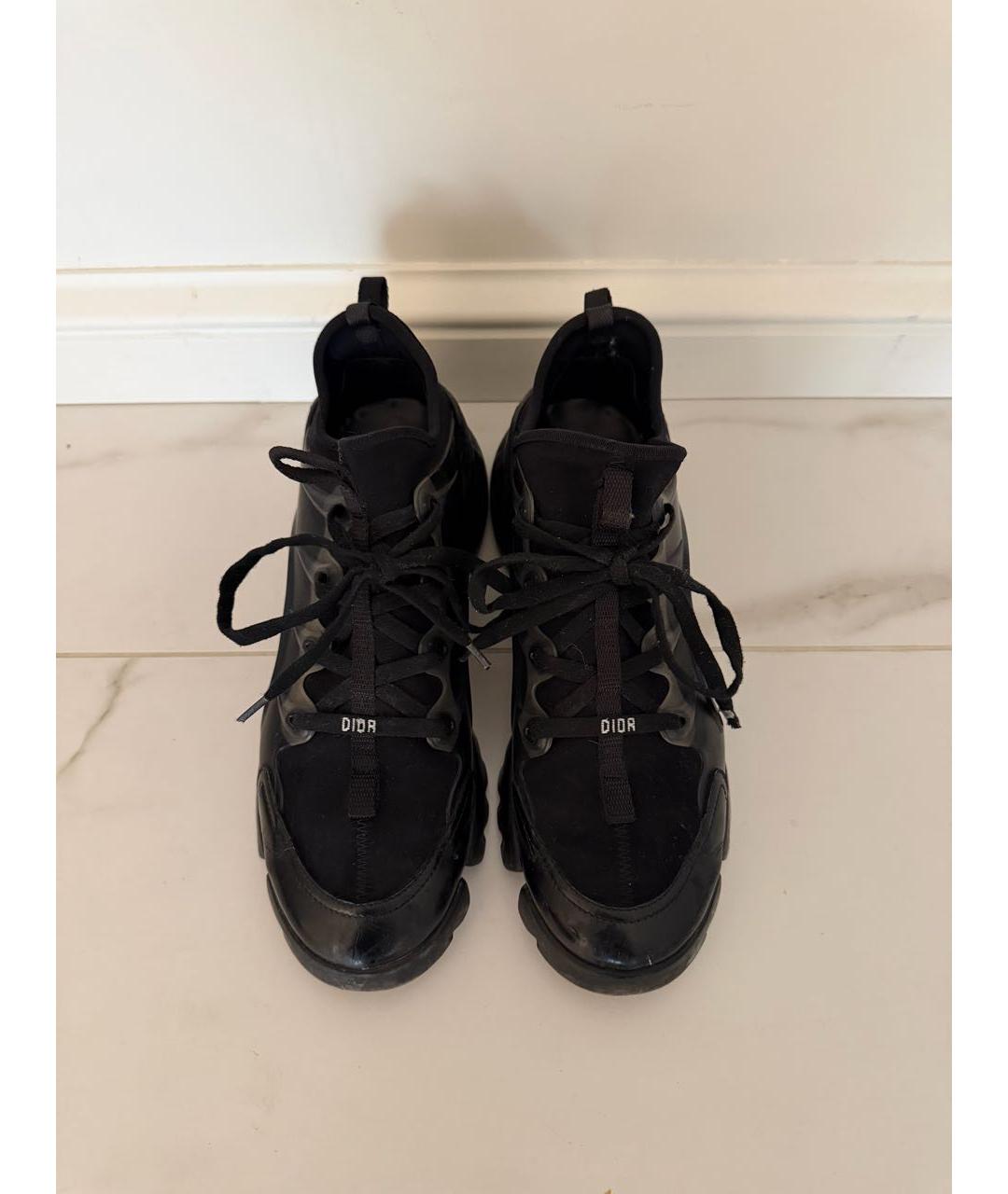 CHRISTIAN DIOR Черные нубуковые кроссовки, фото 2