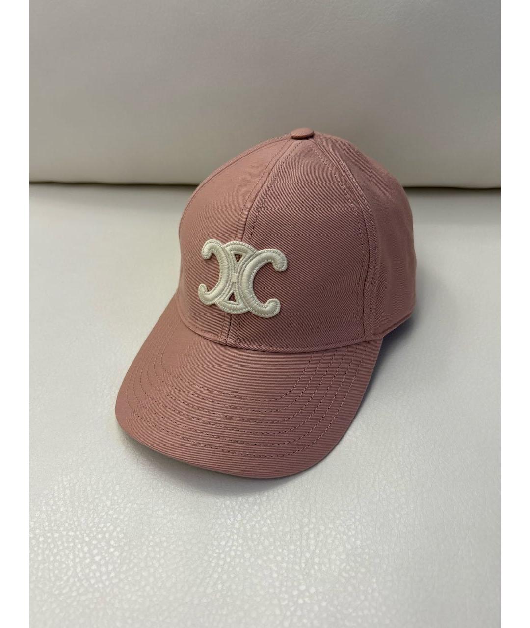 CELINE Розовая хлопковая кепка, фото 7