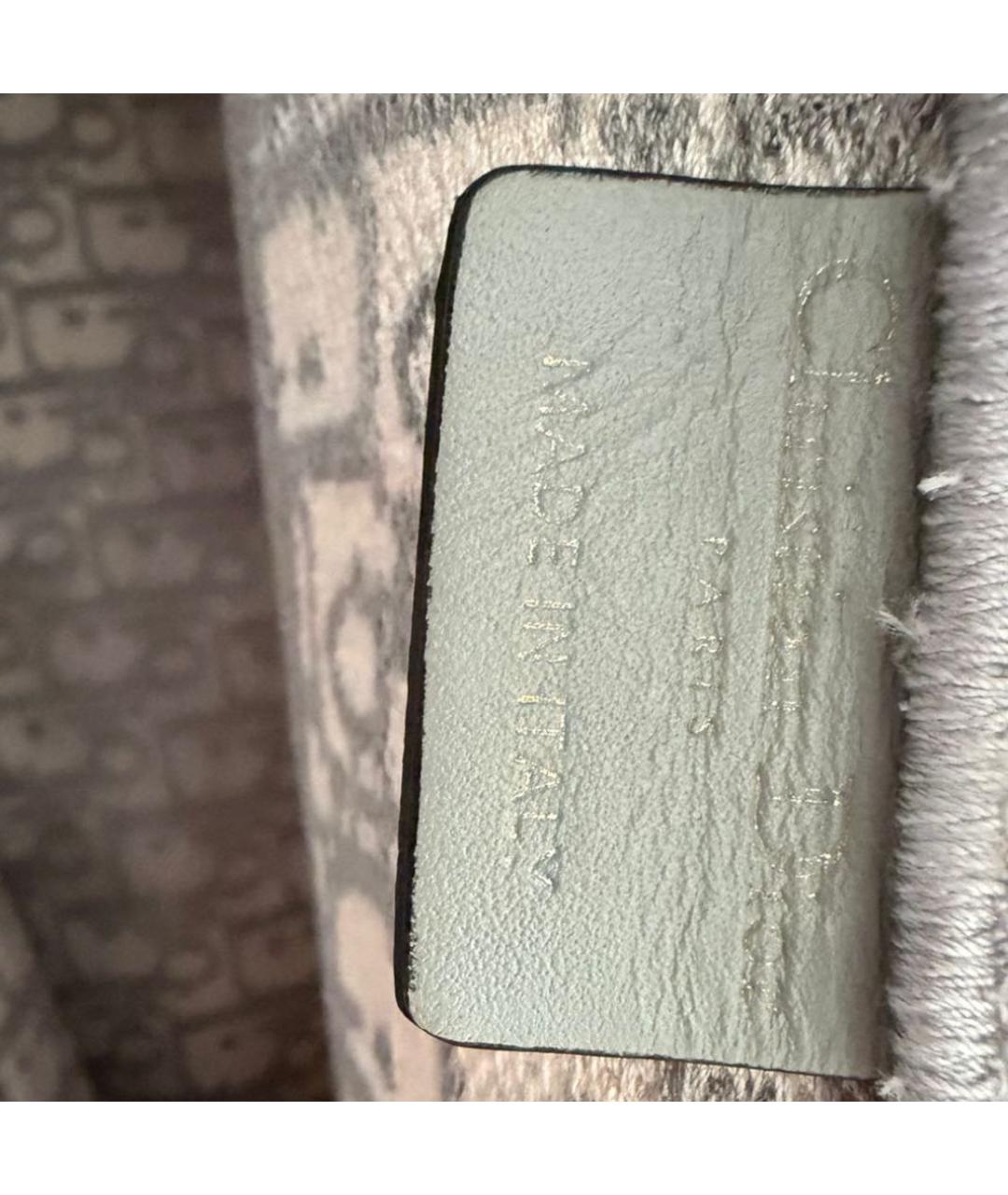 CHRISTIAN DIOR Голубая тканевая сумка тоут, фото 6