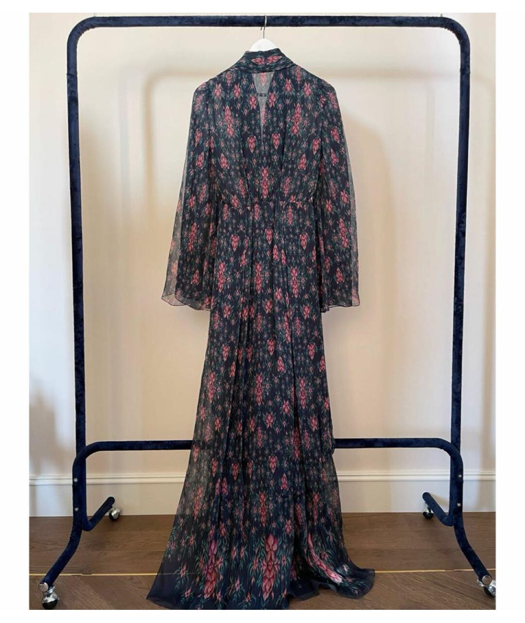 ULYANA SERGEENKO Мульти шелковое вечернее платье, фото 2