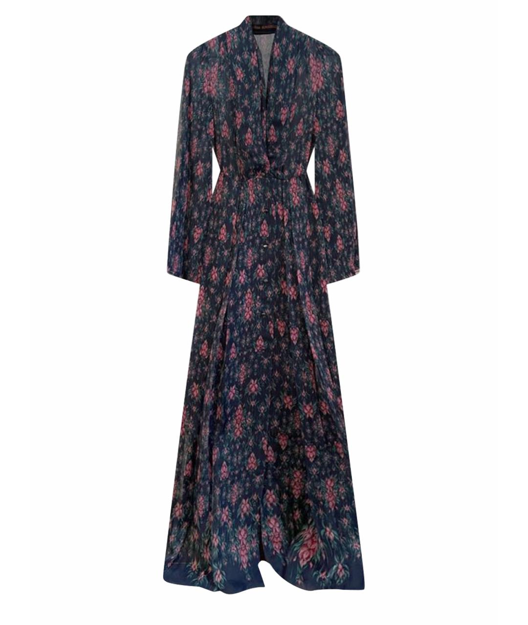 ULYANA SERGEENKO Мульти шелковое вечернее платье, фото 1