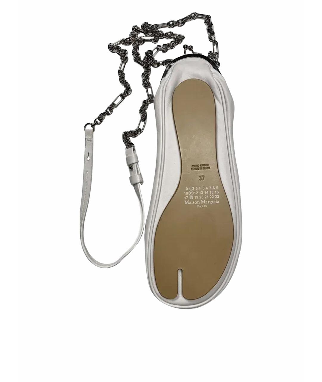 MAISON MARGIELA Бежевая кожаная сумка через плечо, фото 1