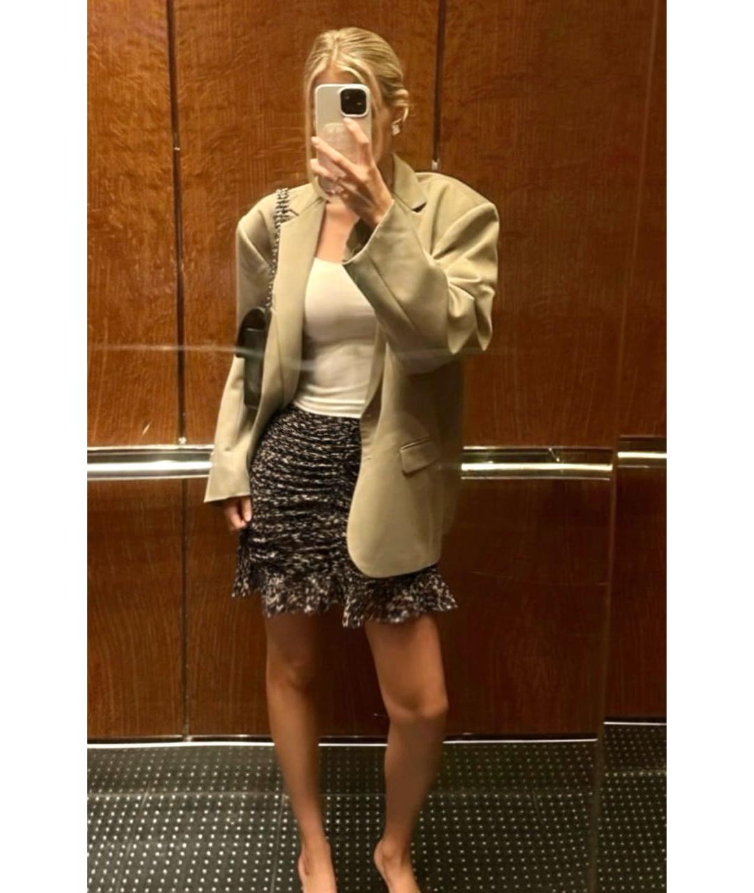 JOSEPH Мульти шелковая юбка мини, фото 2