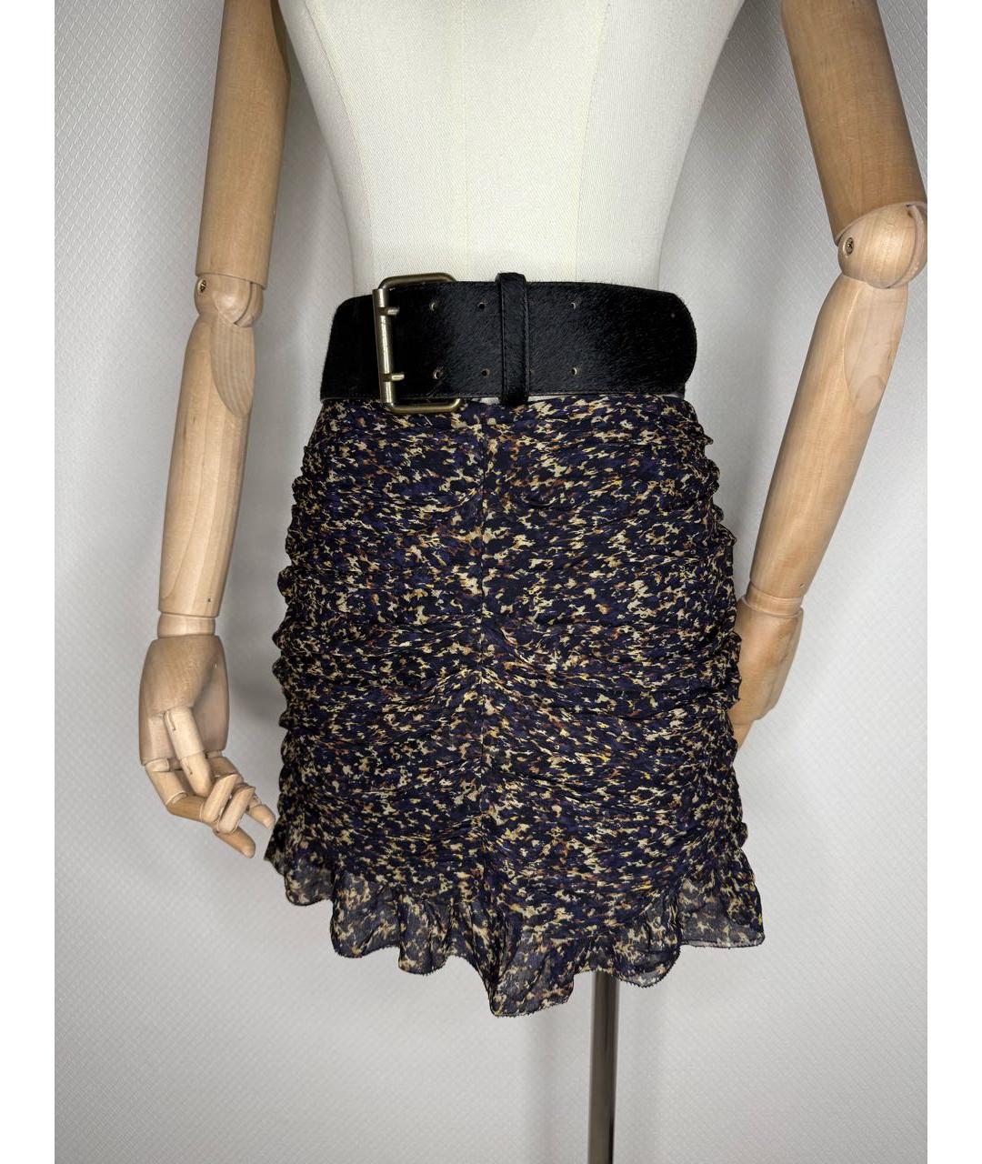 JOSEPH Мульти шелковая юбка мини, фото 3