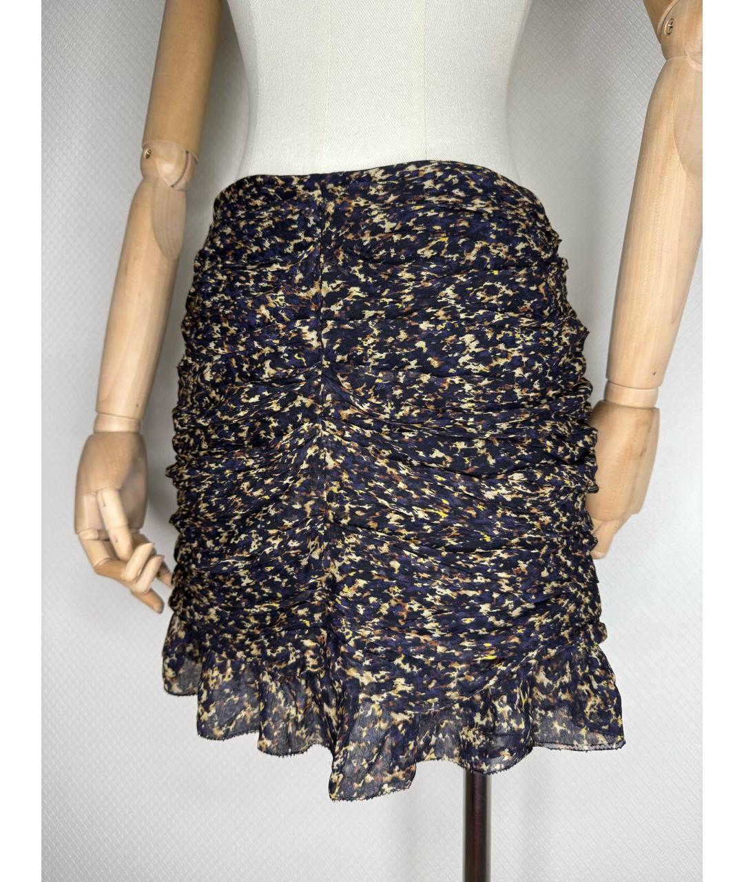 JOSEPH Мульти шелковая юбка мини, фото 6