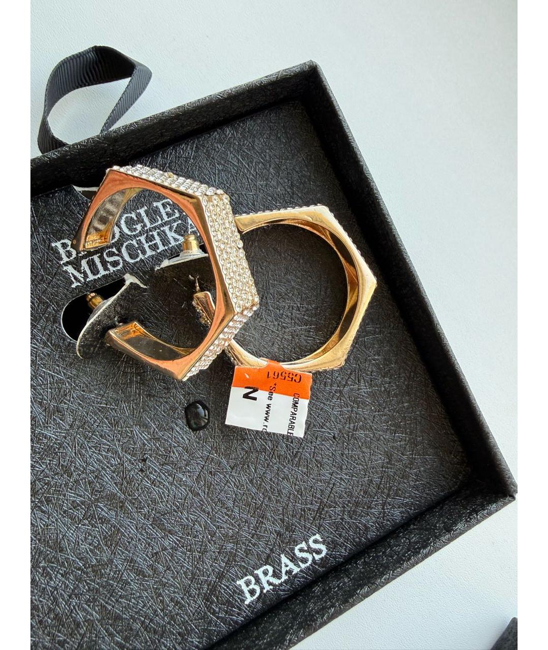 BADGLEY MISCHKA Золотые серьги, фото 2