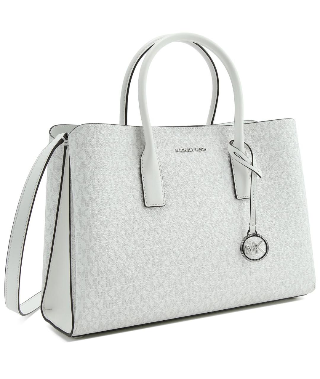 MICHAEL KORS Белая сумка тоут из искусственной кожи, фото 10