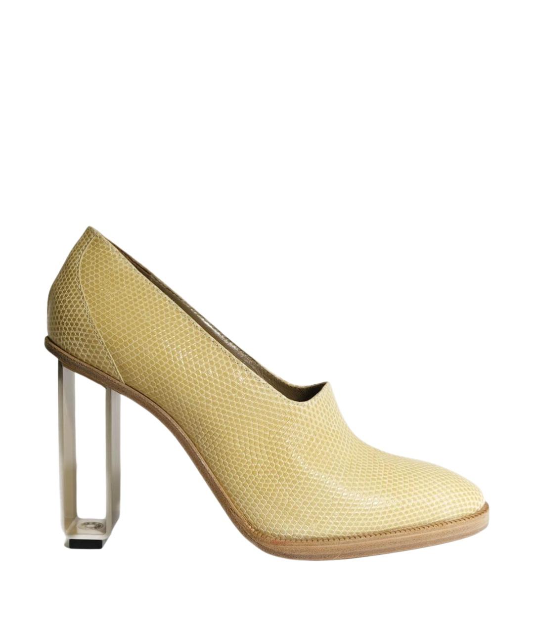 HERMES Бежевые кожаные туфли, фото 1