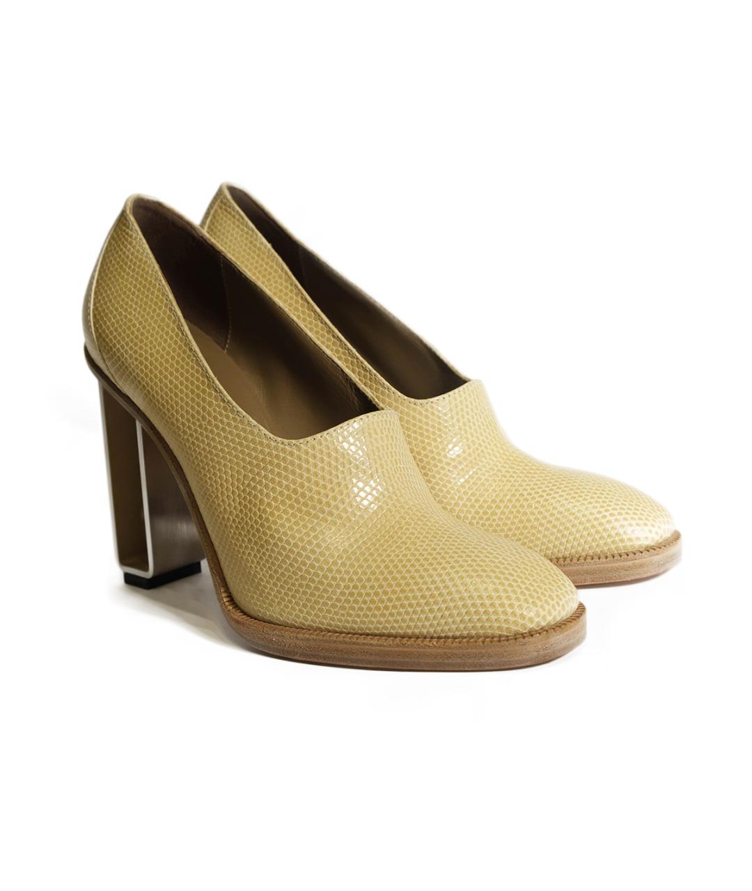 HERMES Бежевые кожаные туфли, фото 2