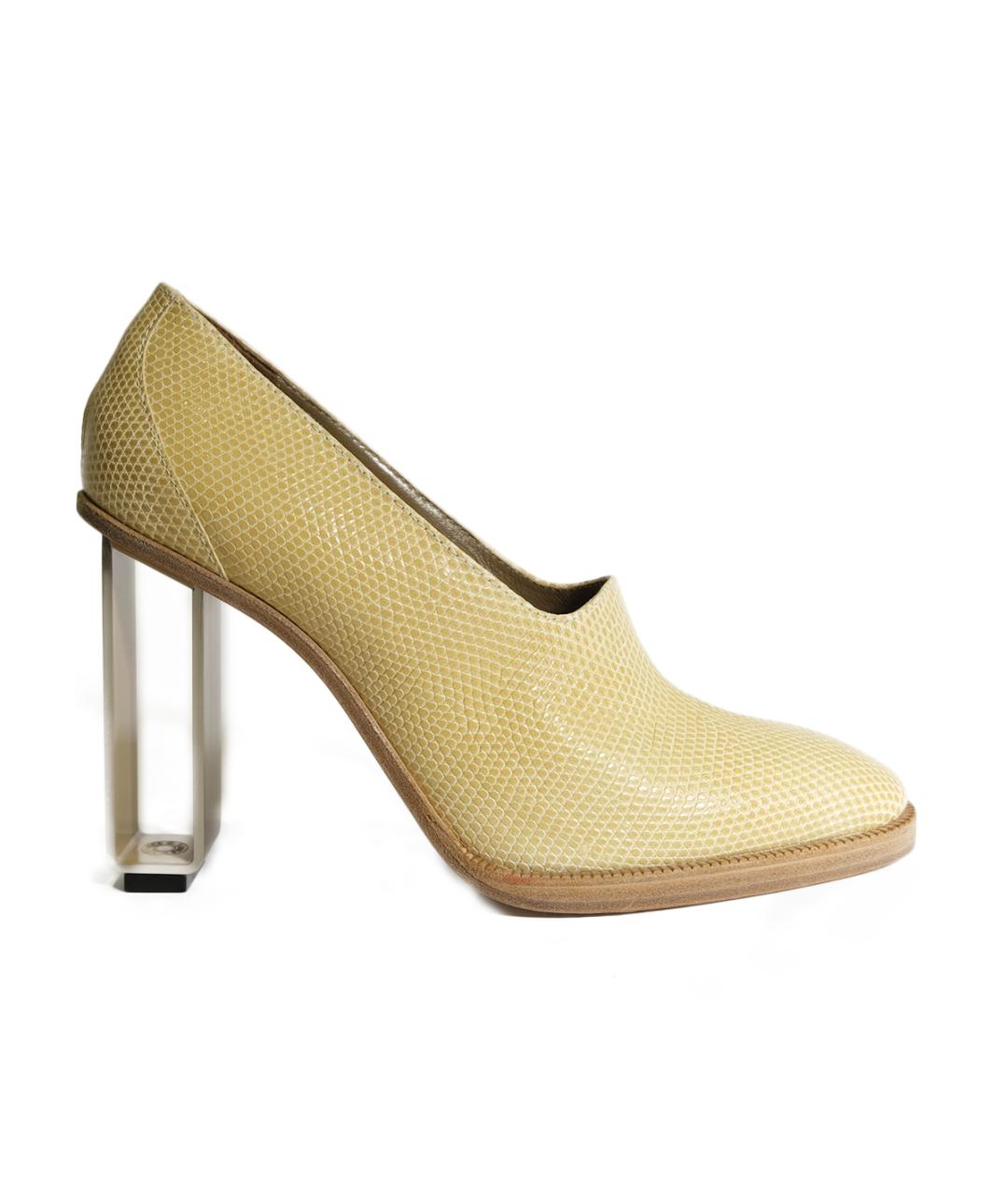 HERMES Бежевые кожаные туфли, фото 6