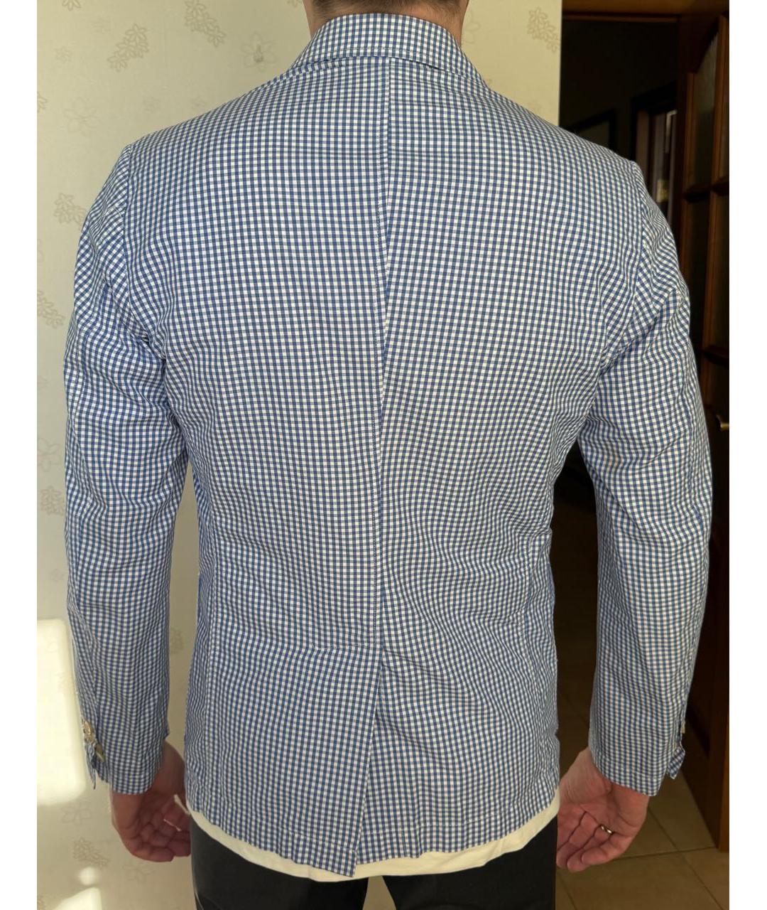 BARENA Голубой хлопковый пиджак, фото 2